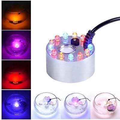 Ultrasonic Mist Maker Fogger with 12 LED