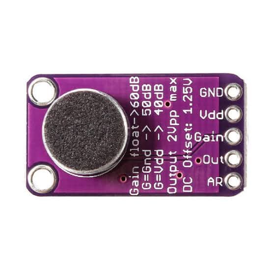 MAX9814 Electret Microphone Amplifier Module